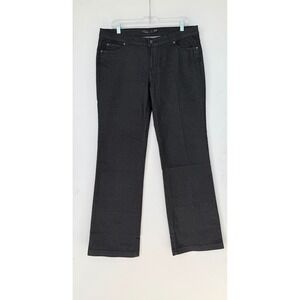 Prana Womens Trousers Jeans Bootcut Flare Tailored Dark Denim Wash Black Size 12